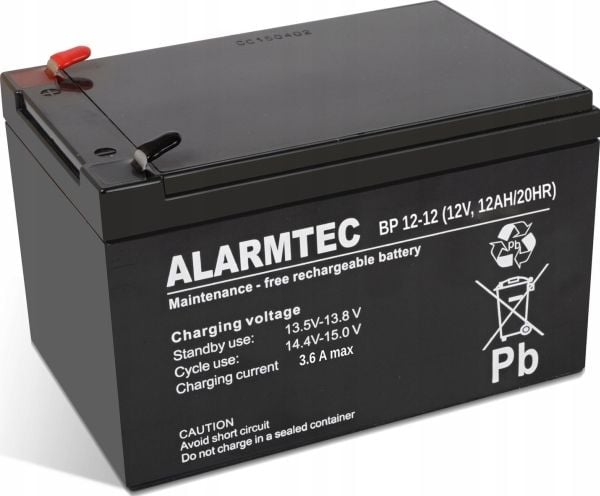 BATTERI 12V 12AH VRLA BP12-12 ALARMTEC EMU