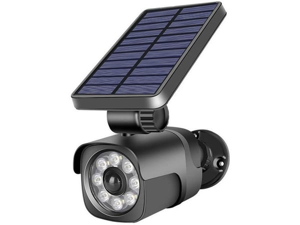 SUNARI saulės lempa LED FLS-25 SMD PIR manekeno kamera 4W 300lm 6000K 1500mAh Li-Ion Forever Light