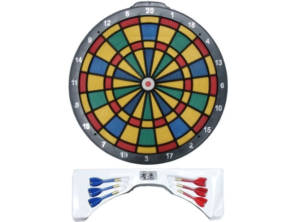 XQ Max soft-perforert dartskive + pilsett KUBISPORT 36 cm