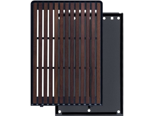 Lian Li A3-3WD - PC enclosure system front panel mounting kit - svart, Wulnut Wood