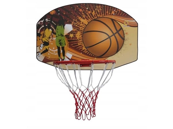 KUBISPORT koripallon taustalauta ja verkko 90 x 60 cm