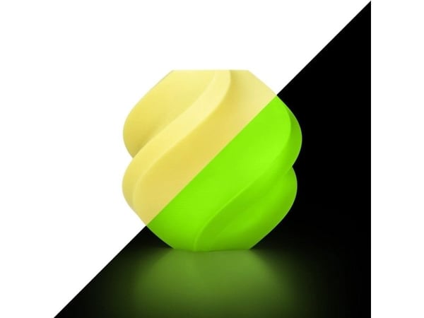 BambuLab PLA-glød filament Glow Yellow 1,75 mm 1 kg (med gjenbrukbar spole)