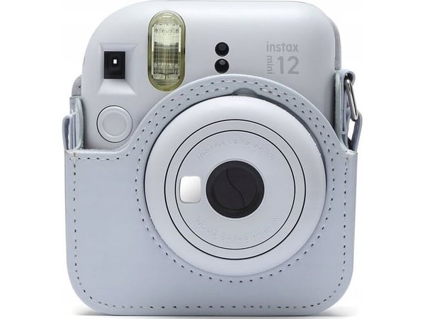 Fujifilm Instax - Eske for kamera - kunstlær - clay white - for Instax Mini 12