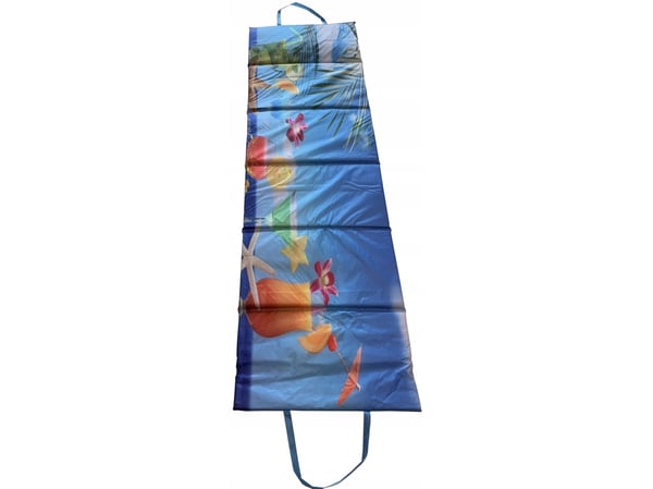 Strandteppematte Dekkstol Sammenleggbar fluktstol Vanntett KUBISPORT 195x55 cm