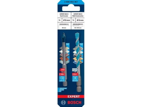 Bosch BORSÆT HEX CERAMIC OG MULTI 8MM