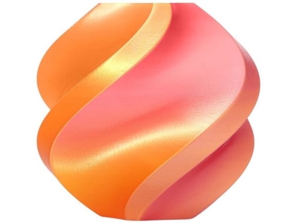 BambuLab PLA-filament Silk Dual Color 1,75 mm 1 kg - med gjenbrukbar spole - Gilded Rose