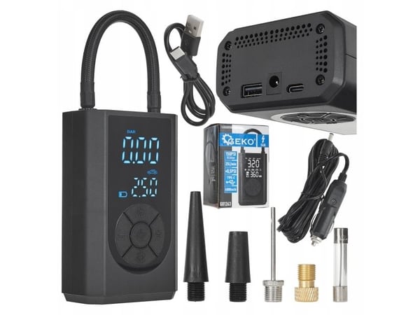 Geko bilkompressor / sykkelkompressor 4000mAh 84W (30)