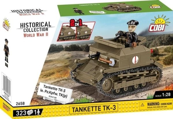 COBI tankette TK-3 konstruksjonsleketøy skala 1:28
