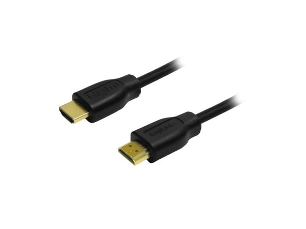 LogiLink High Speed with Ethernet - HDMI-kabel med Ethernet - HDMI hann til HDMI hann - 2 m - svart