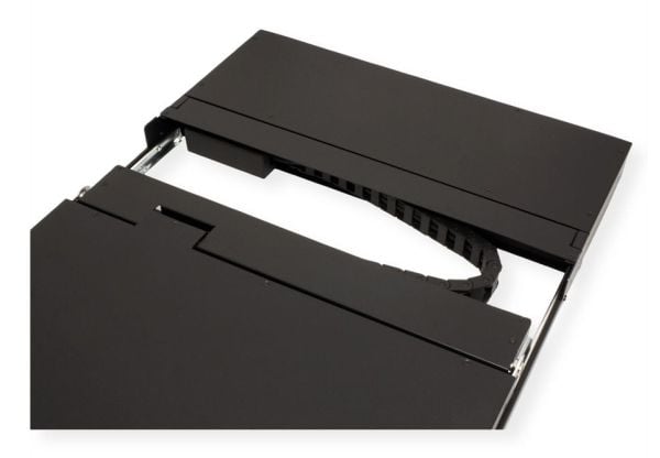 VALUE KVM-konsoli KVM-kytkimellä - 8 porttia - USB - Sveitsin - 48 cm (19")
