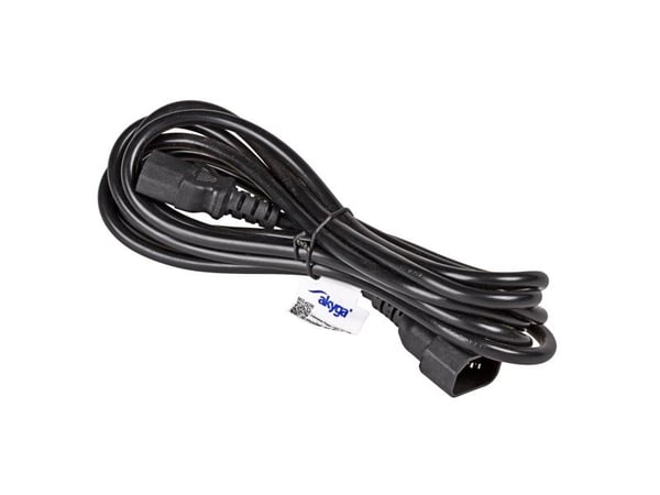 Akyga Power Connection -kaapeli [1x IEC-pistoke C14 - 1x IEC-liitäntä C13] 3 m Musta