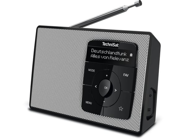 Pöytäradio TechniSat DIGITRADIO 2 DAB+, FM Herätystoiminto Musta/valkoinen