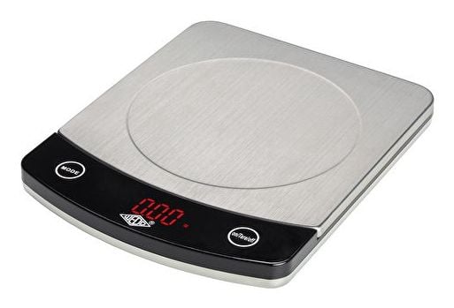 WEDO elektronisk universalvåg Profi Steel kapacitet: 10 kg, färg: silver/svart, LCD-display, - 1 st (48 110054)
