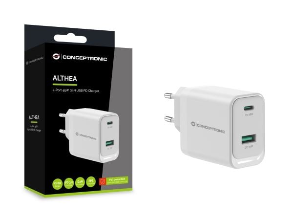 Conceptronic ALTHEA20W45, Sisätila, AC, 20 V, Valkoinen