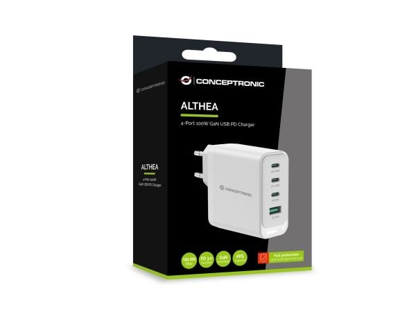 Conceptronic ALTHEA22W100, Sisätila, AC, 20 V, Valkoinen