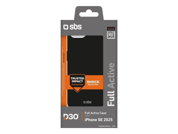 SBS TED3OBKCOVIPSE25, Etui, Apple, iPhone 16e, 15,5 cm (6.1"), Svart
