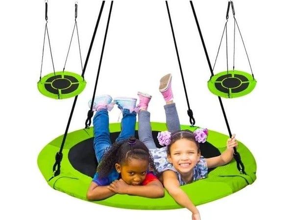 Haikaranpesän keinu 120cm zie-musta Malatec 00023515
