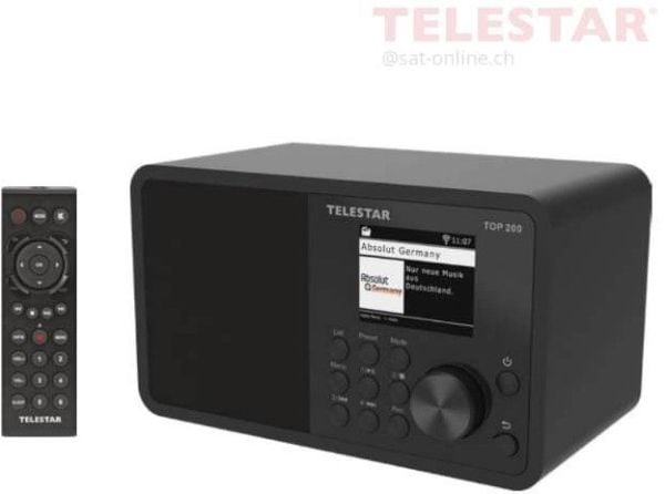 Telestar TOP 200, Bærbar, Analog og digital, DAB+, FM, 10 W, 7,5 cm, TFT
