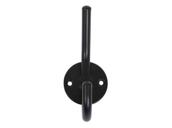 HOME It® hattekrog enkelt Ø10 mm x 6 × 6 x 8 cm sort