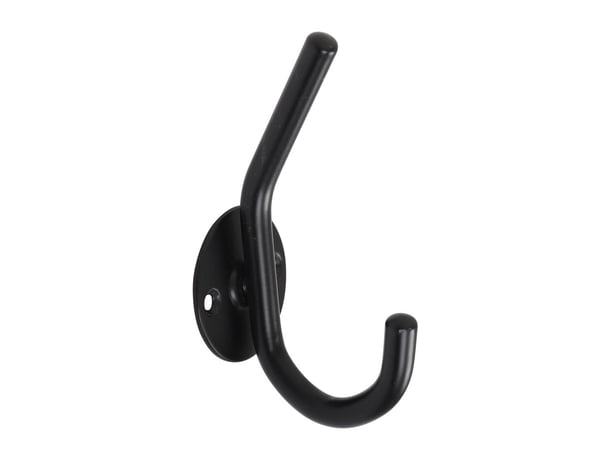 HOME It® hattekrog enkelt Ø10 mm x 6 × 6 x 8 cm sort