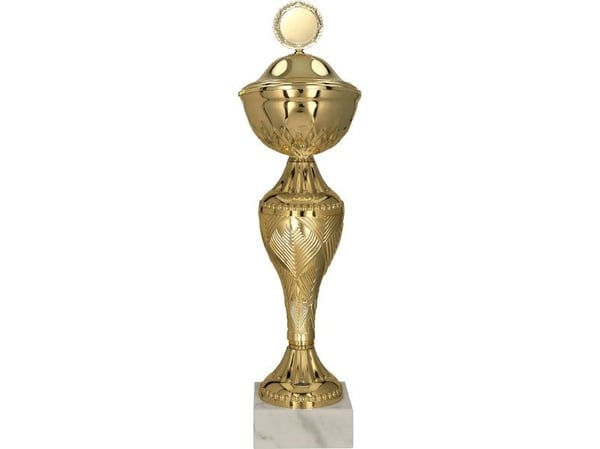 Victoria Sport pokal i metall med lokk