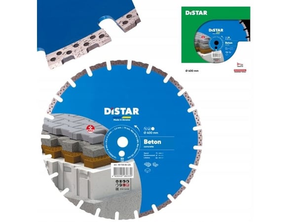 400 x 25,4 mm timanttikiekko betoniin Distar BETON