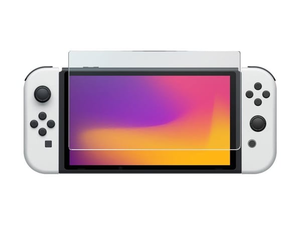 DELTACO GAMING GAM-151 - Skjermbeskyttelse for spillkonsoll - glass - 7" - krystallklar - for Nintendo Switch OLED