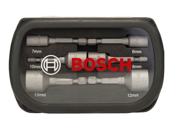 Bosch - Koppnøkkelsett - 6 deler - 6 mm, 7 mm, 8 mm, 10 mm, 12 mm, 13 mm - lengde: 50 mm