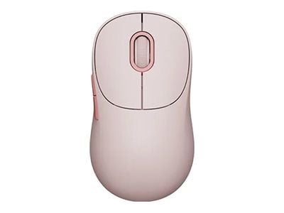 Xiaomi Wireless Mouse Lite 3 - Mus - ergonomisk - optisk - 5 knapper - trådløs - 2.4 GHz, Bluetooth - USB trådløs mottaker - rosa