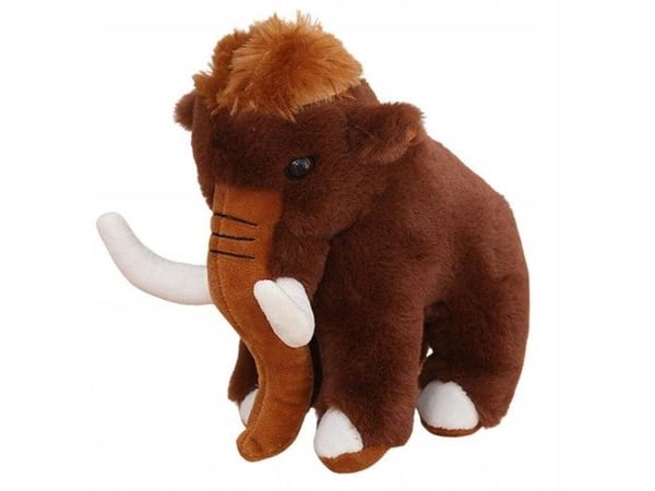 LeanToys plysj kosedyr Mammut brun 20 cm