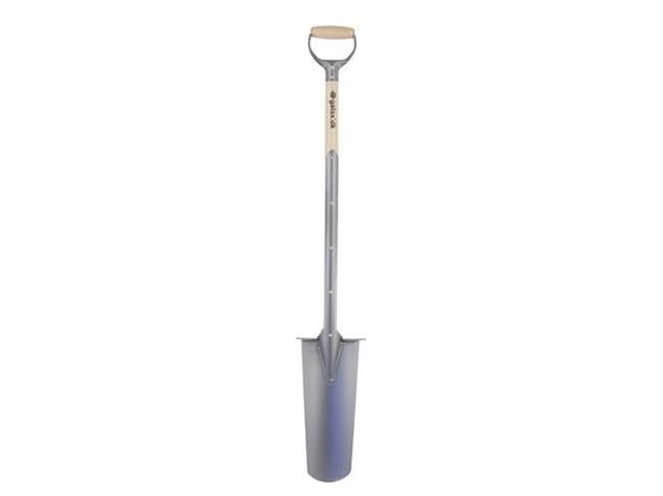 Galax drænspade 126cm - Lakeret asketræsskaft m/D-jern greb, kort blad, dobb. tråd
