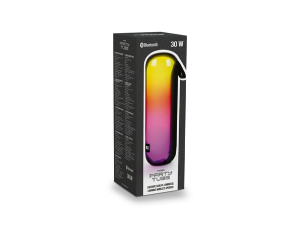 BigBen PARTY TUBE - Høyttaler - for bærbar bruk - trådløs - Bluetooth - 30 watt - svart
