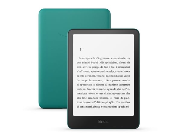 Amazon Kindle Paperwhite - 12. generasjon - eBook-leser - 16 GB - 7" monokrom Paperwhite - berøringsskjerm - Bluetooth, Wi-Fi - jade - Lockscreen A...
