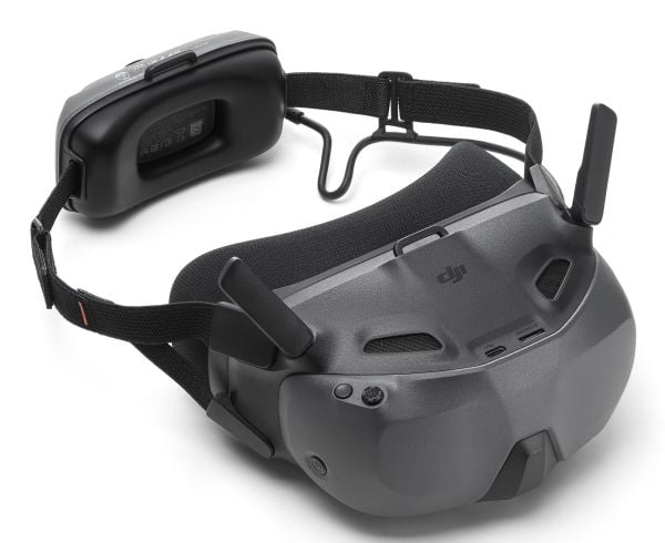 DJI Goggles N3, Erikoiskypäränäyttö, musta, Harmaa, Yksivärinen, 54°, 60 fps, AAC, PCM