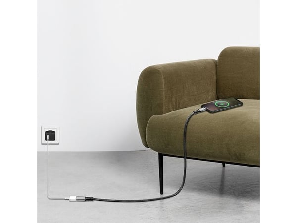LogiLink CUA0109, 2 m, USB C, USB C, USB 3.2 Gen 1 (3.1 Gen 1), 5 Gbit/s, Sort, Grå