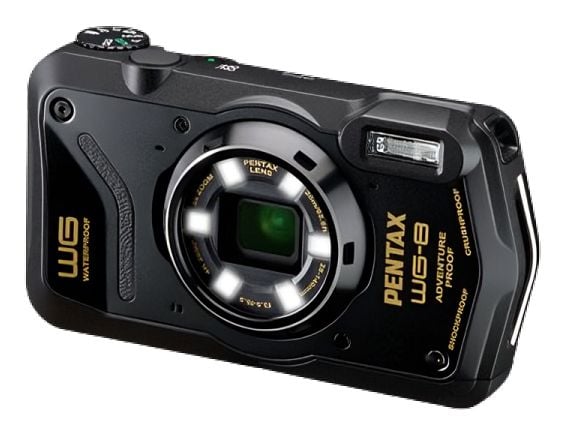 Pentax WG-8, 20 MP, 1/2,3", CMOS, 5x, 4K Ultra HD, Sort