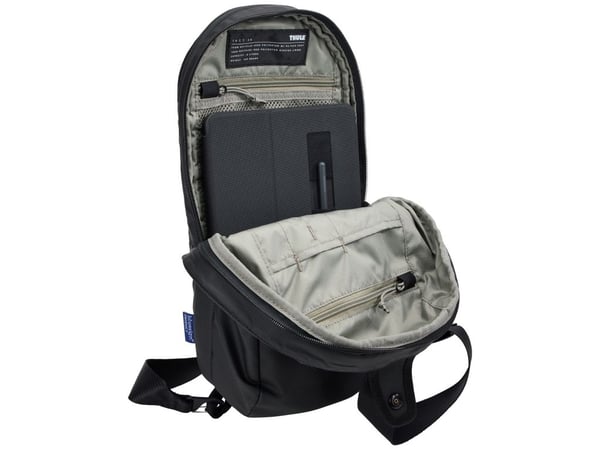 Thule Tact TACTSL08, Mann, Diagonalt hengende bag, Glidelås, Mobillomme, Nøkkellomme, Pennelomme, Nettbrettslomme, Glidelåslomme, 17,8 cm (7"), Sort
