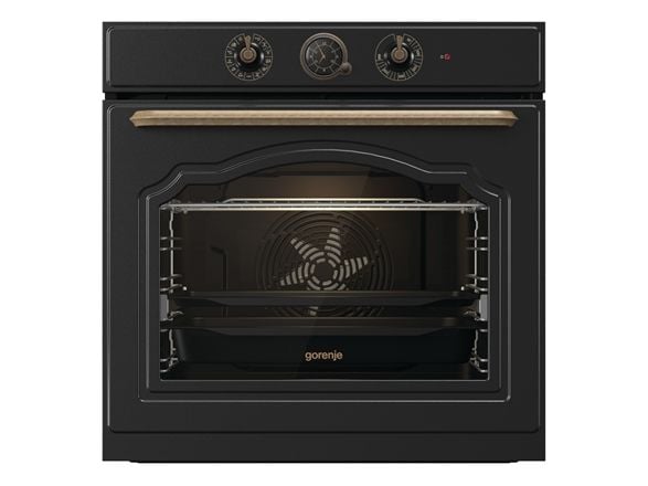 Gorenje BOS67372CLB, Stor, Elektrisk ovn, 77 l, 3500 W, 77 l, 300 °C