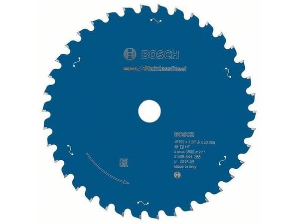 Bosch RUNDSAVKLINGE 192X20MM 38T EXP STAINLESS