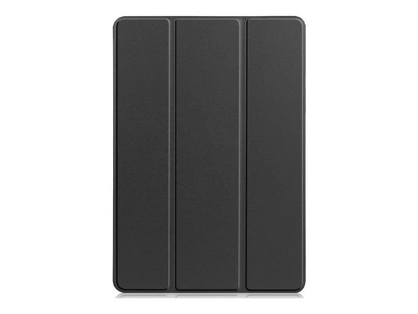 eSTUFF Houston - Tabletin läppäkansi - polyuretaani, polykarbonaatti, nahkakuvio, mikrokuitu - musta - Lenovo Tab M10:lle (3. sukupolvi)