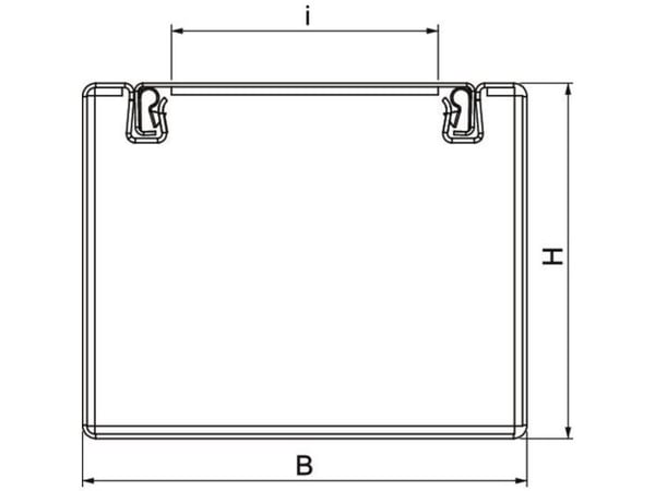 OBO PLM D 0810 FS installasjonskanal i metall m. brannbeskyttelsesstoff 80x100x2000 7218008