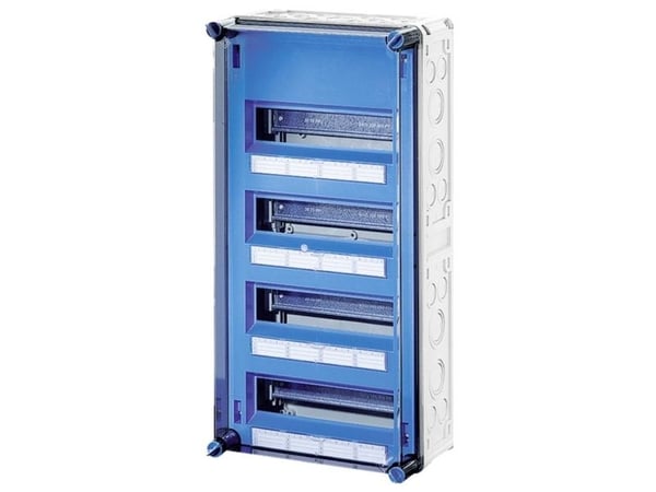 Din-Skinnekasse Mi1448 48 Modul (4x12 Modul) M/PE+N IP65