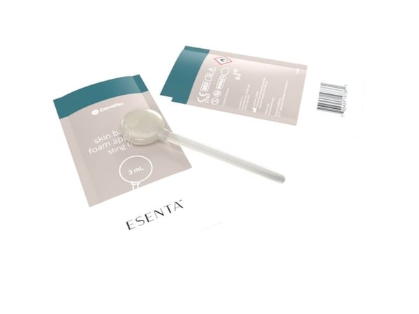 Hudbeskyttelsesfilm skumpind, Esenta, 3 ml, silikonebaseret, uden alkohol, latexfri, steril