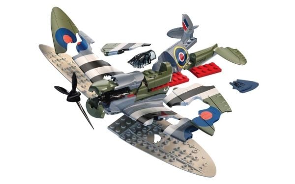 Airfix J6045, Flymodell med fastvinge, Monteringssett, D-Day Spitfire, Alle kjønn, 34 stykker, 5 år