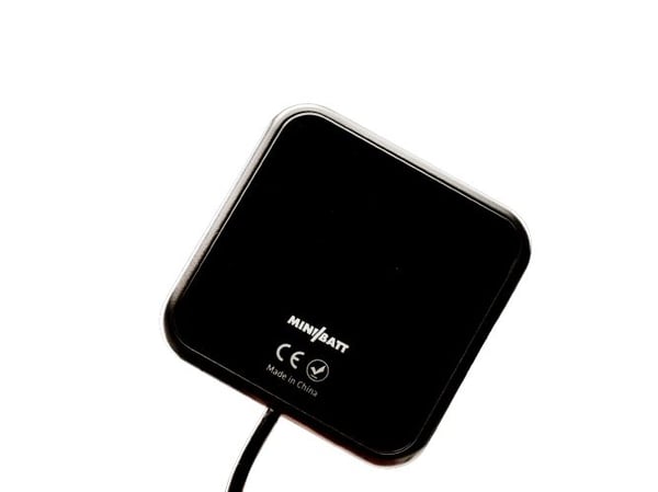 miniBatt XSlim, Innendørs, Utendørs, AC, 9 V, Trådløs lading, Sort