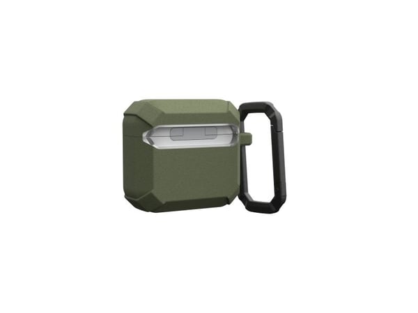 UAG Plasma Series - Boksdeksel for ladeboks for tådløse ørepropper - termoplast-polyuretan (TPU), polykarbonat - olivengrå - for Apple AirPods 4