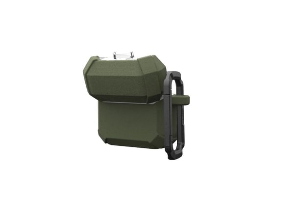 UAG Plasma Series - Boksdeksel for ladeboks for tådløse ørepropper - termoplast-polyuretan (TPU), polykarbonat - olivengrå - for Apple AirPods 4