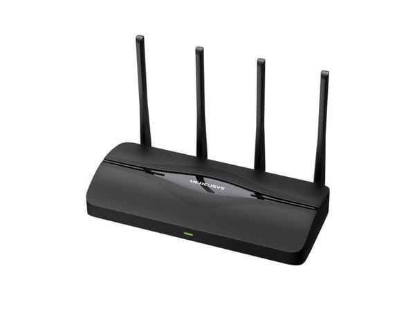 Mercusys MR27BE, Wi-Fi 7 (802.11be), Dobbelbånd (2.4 GHz / 5 GHz), Ethernet/bredbåndsforbindelse, Svart, Frittstående router