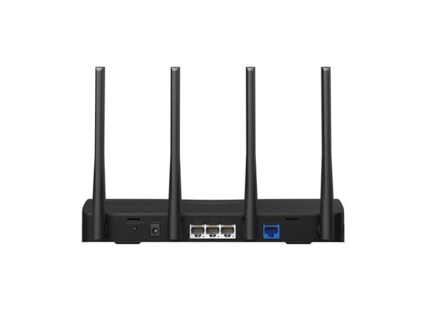 Mercusys MR27BE, Wi-Fi 7 (802.11be), Dobbelbånd (2.4 GHz / 5 GHz), Ethernet/bredbåndsforbindelse, Svart, Frittstående router