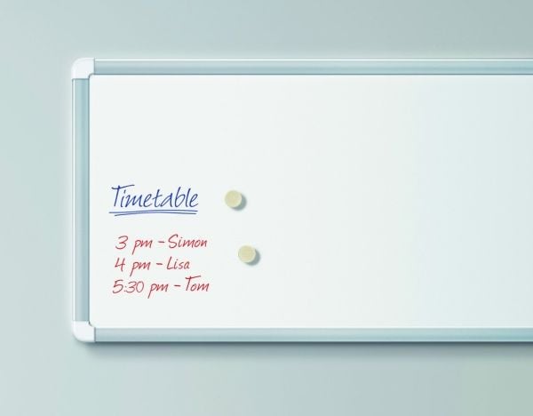 Edding 361 Whiteboard, 4 stykker, Sort, Blå, Grønn, Rød, Projektil spiss, Plast, Rund, 1 mm
